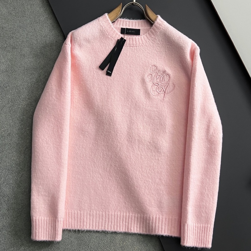 [홍콩명품.AMIRI] 아미리 2025 남성용 울 풀오버  AML018 YB 홍콩명품의류,구매대행,온라인명품