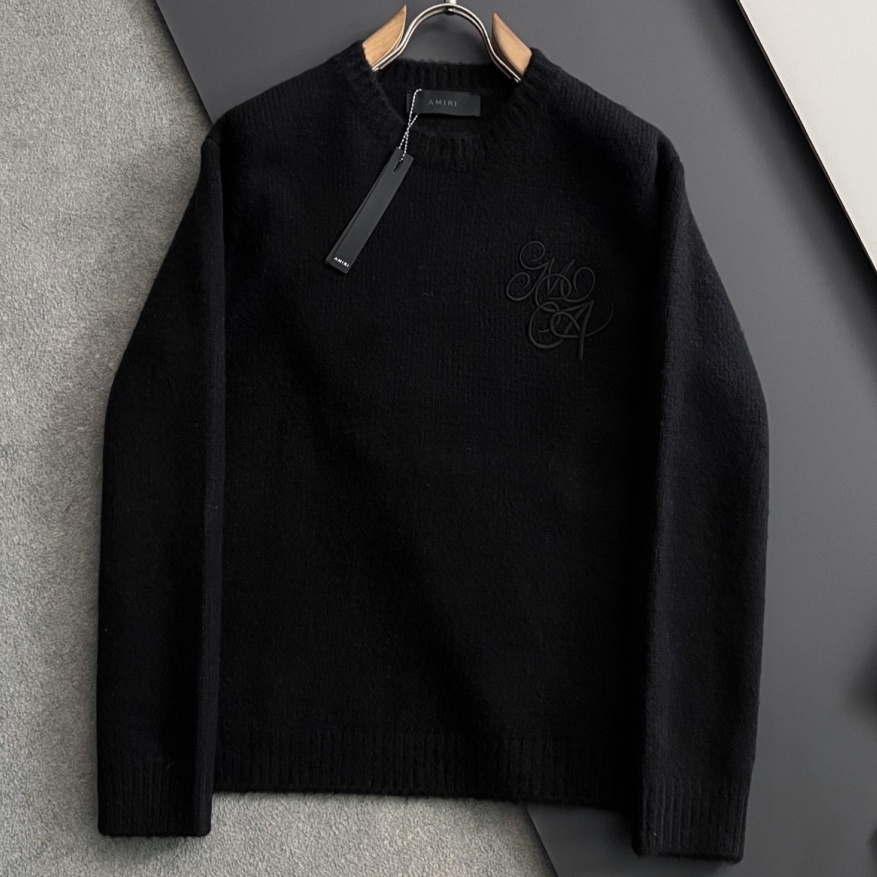 [홍콩명품.AMIRI] 아미리 2025 남성용 울 풀오버  AML019 YB 홍콩명품의류,구매대행,온라인명품