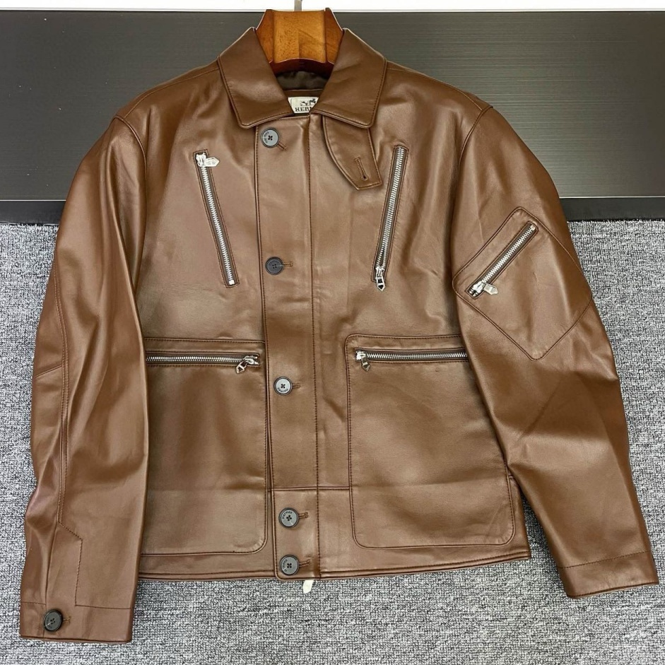 [홍콩명품.HERMES] 에르메스 2025 남성용 양가죽자켓 HM474 HD 홍콩명품의류,구매대행,온라인명품