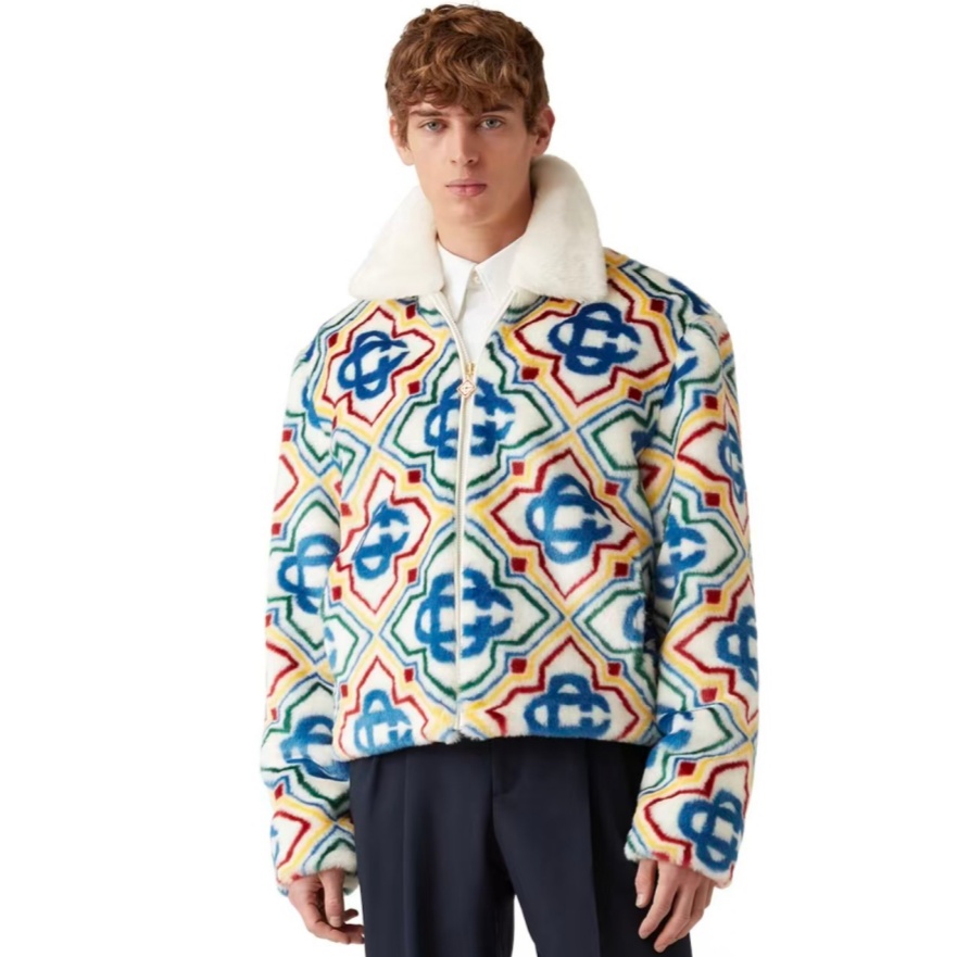 [홍콩명품.CSSABLANCA] 카사블랑카 2025 남성용 칼라 페이크 퍼 자켓 GT350 HD 홍콩명품의류,구매대행,온라인명품