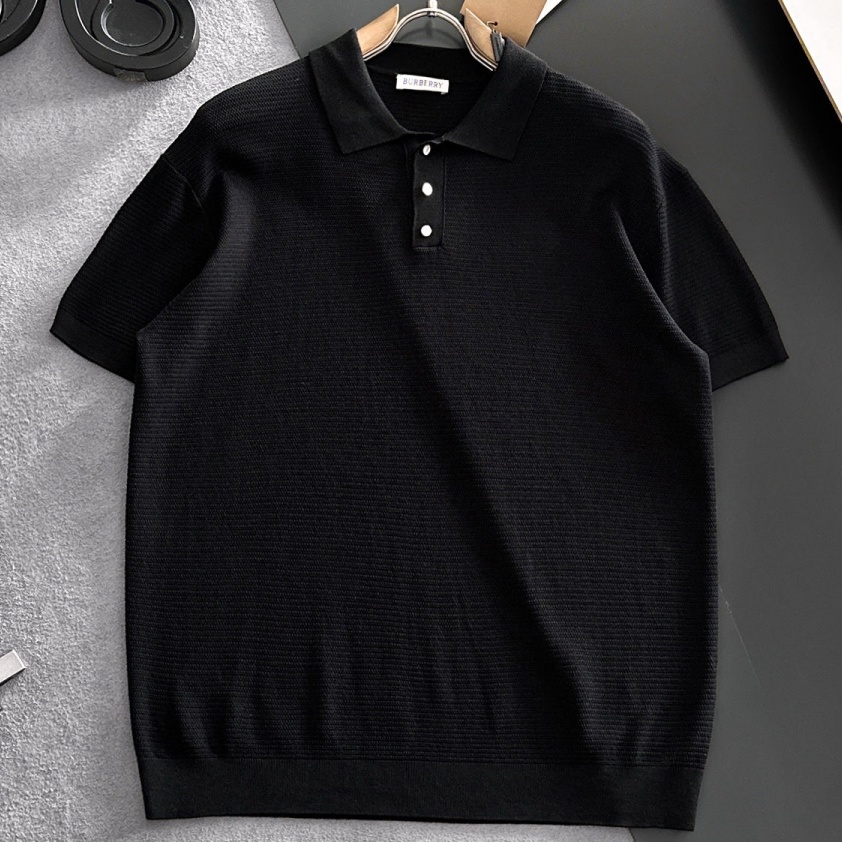 [홍콩명품.BURBERRY] 버버리 2026 남성용 니트반팔 BU1735 YB 홍콩명품의류,구매대행,온라인명품