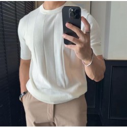 [홍콩명품.loro piana] 로로피아나 2026 남성용 니트반팔 LP1473 PD 홍콩명품의류,구매대행,온라인명품