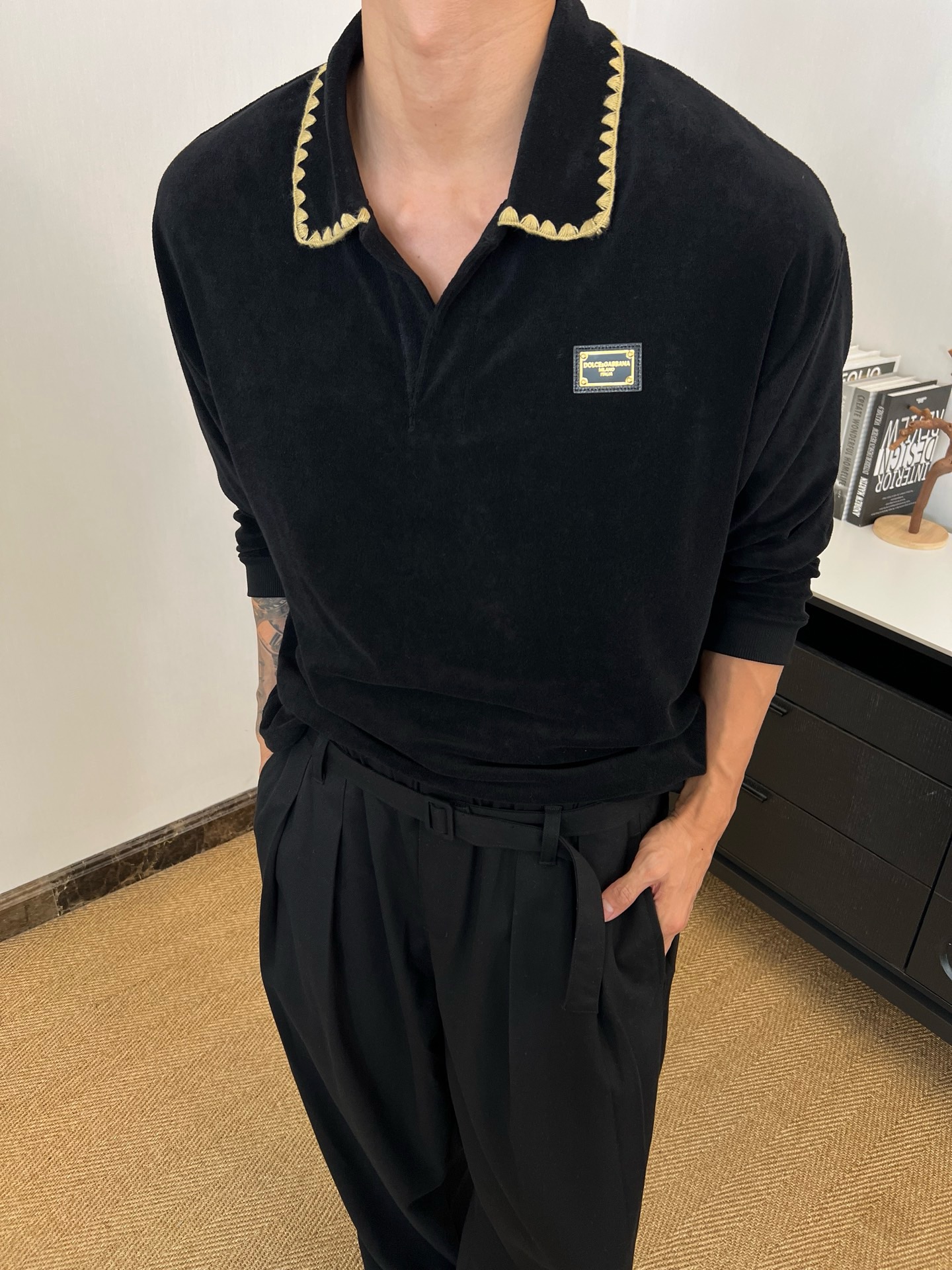 [홍콩명 품DOLCE & GABBANA ] 돌체앤가바나 2026 남성용 긴팔티 DG621 PD 홍콩명품의류,구매대행,온라인명품