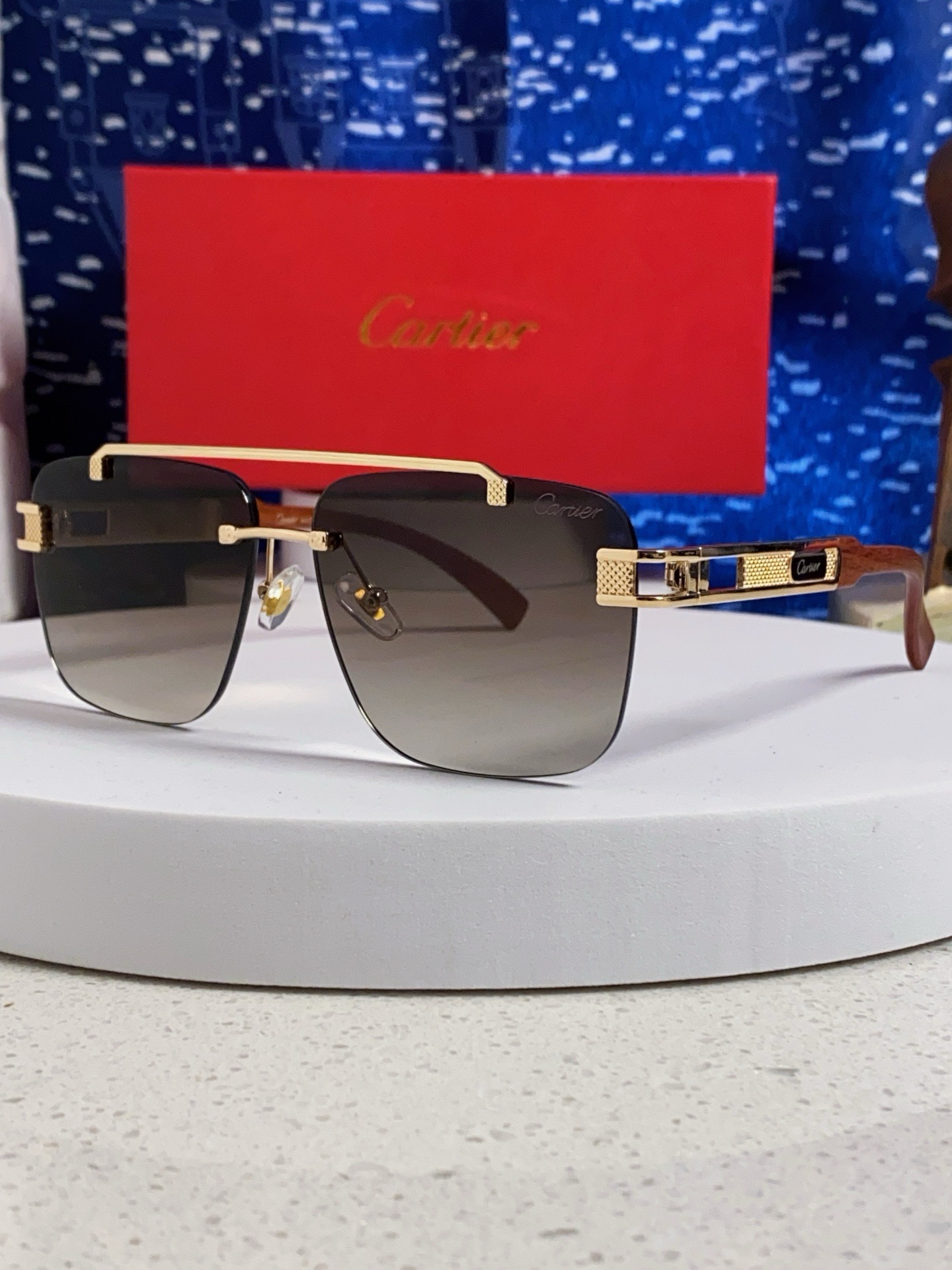 [홍콩명품.CARTIER/까르띠에] 26SS 로고 연예인 여자 남자선글라스 CT009 SG2 홍콩명품의류,구매대행,온라인명품