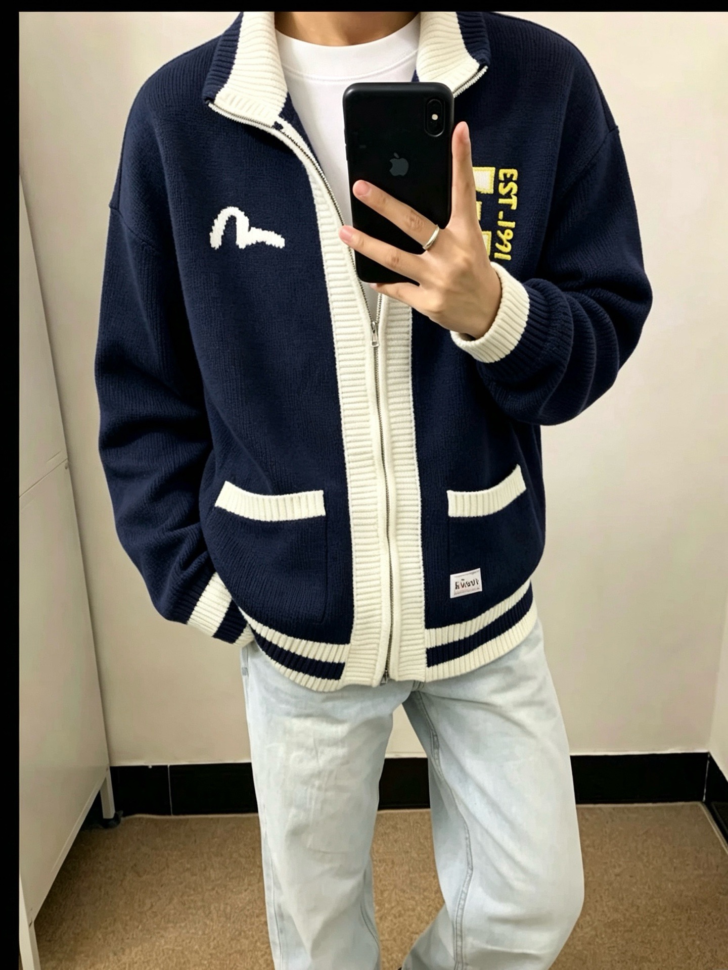 [홍콩명품.EVISU] 에비수 2026 남성 니트 가디건 자켓 GT715 HD 홍콩명품의류,구매대행,온라인명품