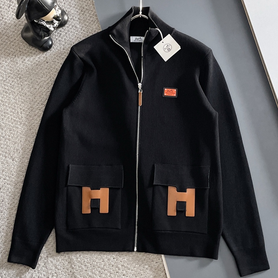 [홍콩명품.HERMES] 에르메스 2026 남성용 울혼방 가디건 HM656 PD 홍콩명품의류,구매대행,온라인명품