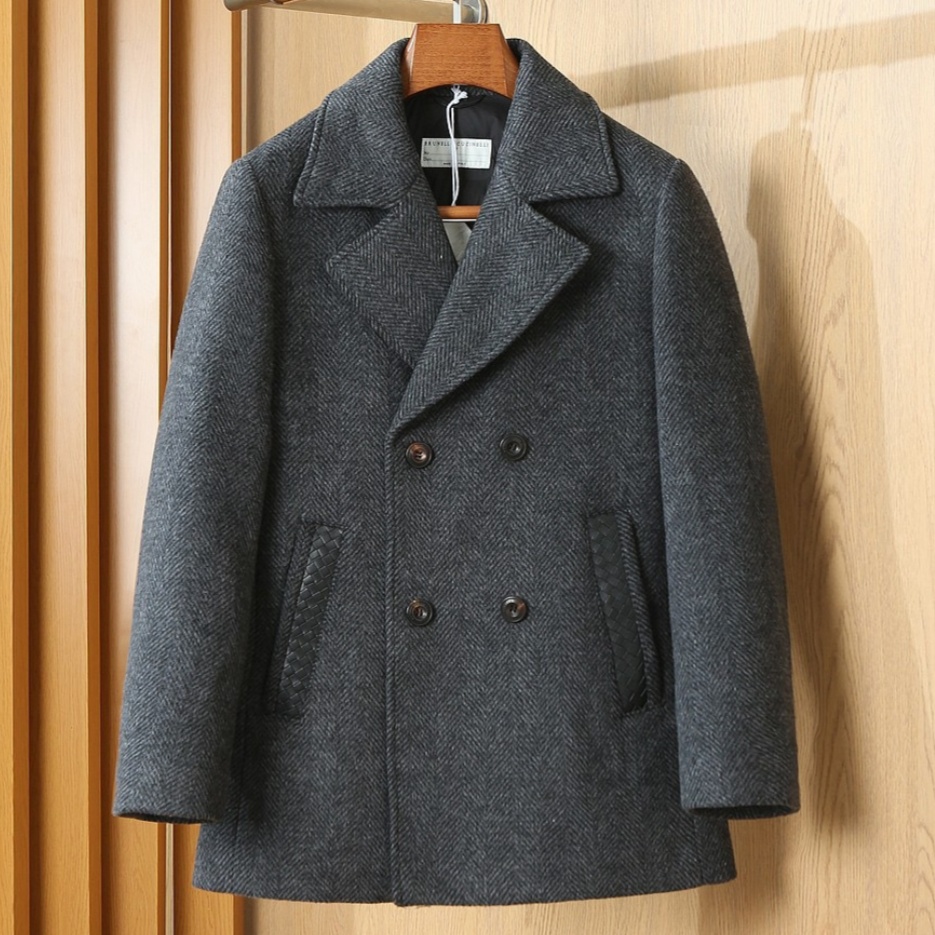 [홍콩명품.BRUNELLO CUCINELLI]브루넬로 쿠치넬리 2026 남성용 울+덕다운 패딩코트 BL1814 HD