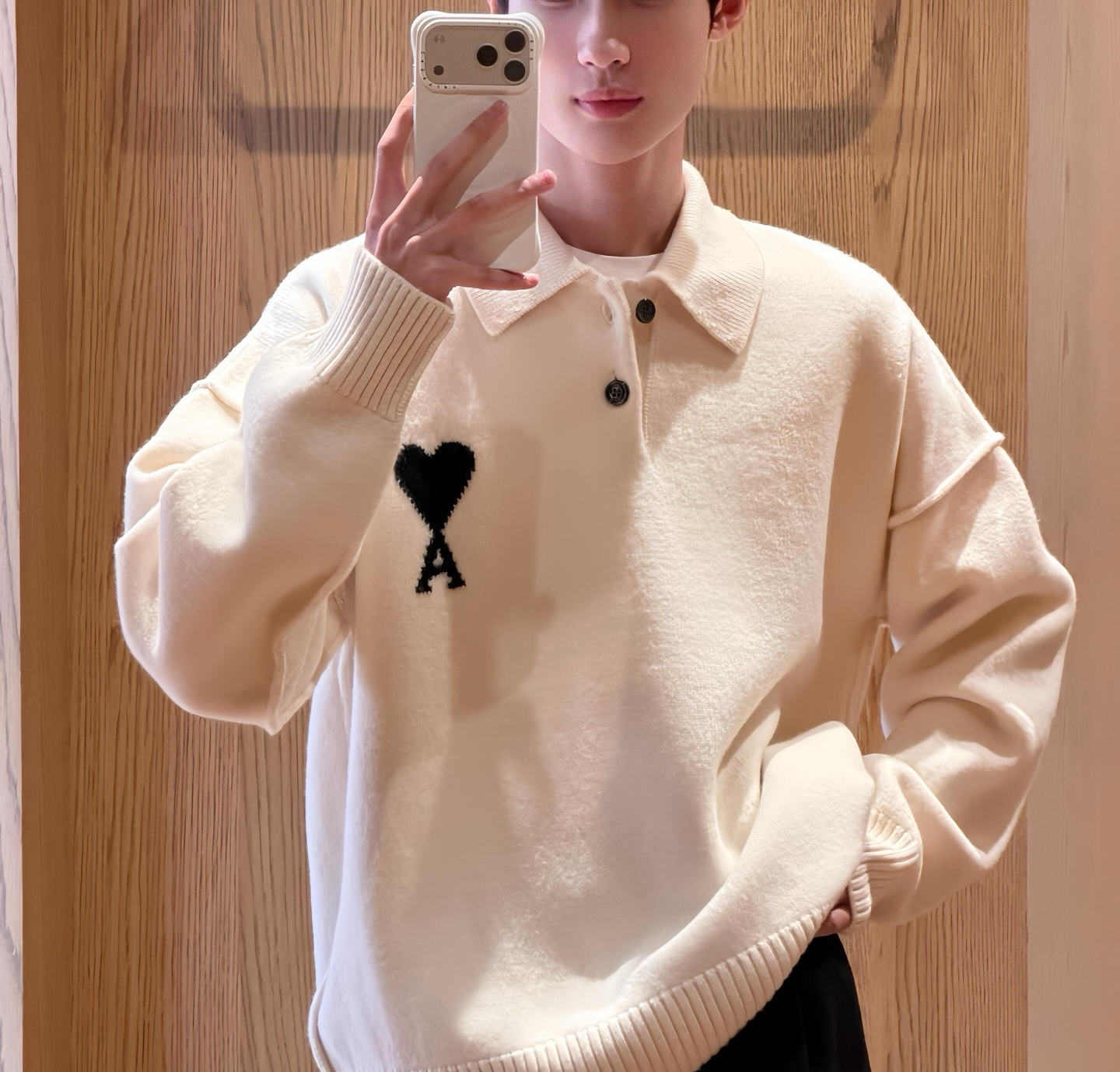[홍콩명품.AMI] 아미 2026 남성용 울풀오버 AM088 HD 홍콩명품의류,구매대행,온라인명품