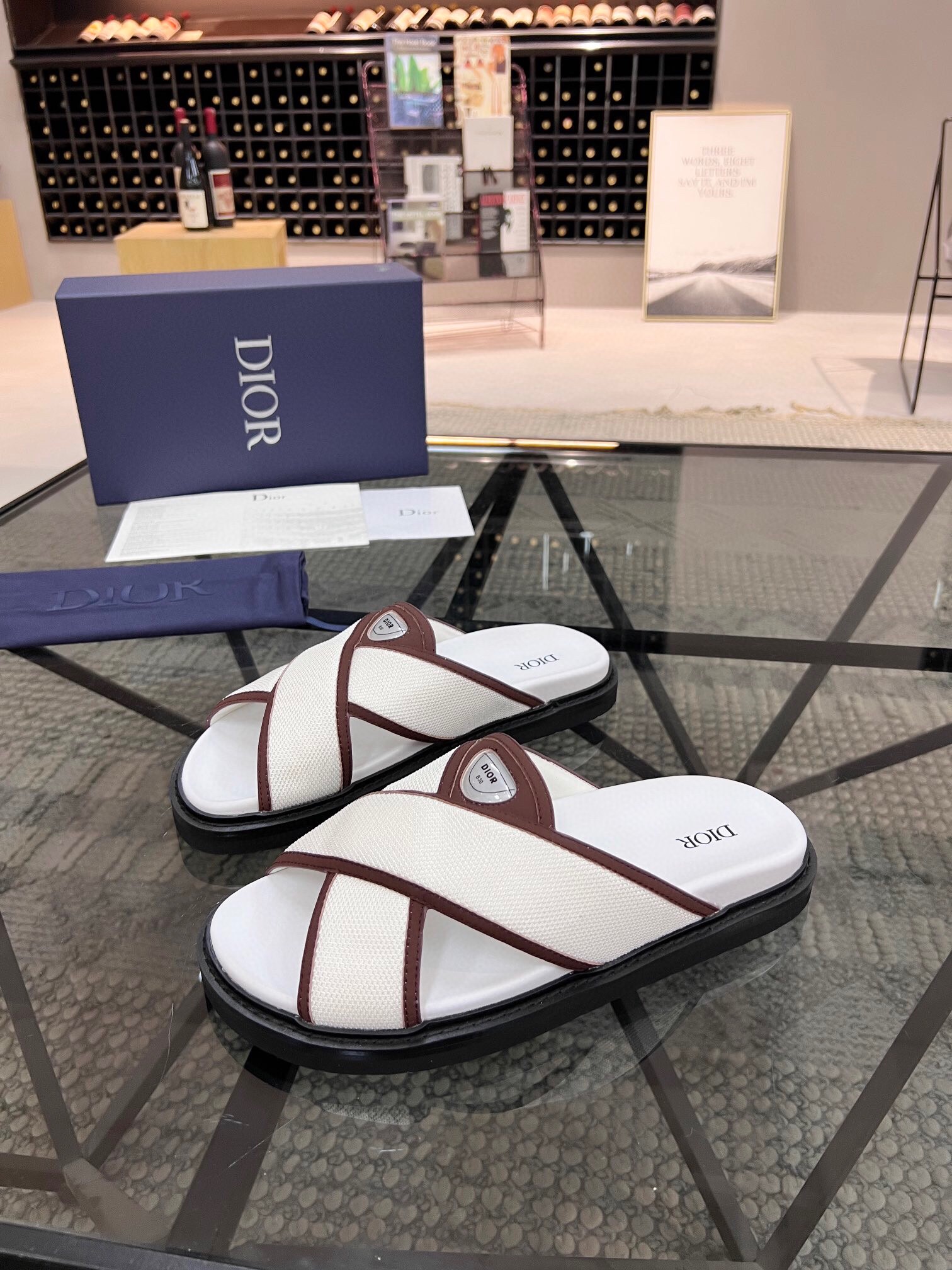 크리스챤 디올 2024 남성용 슬리퍼 CD225 SH-E