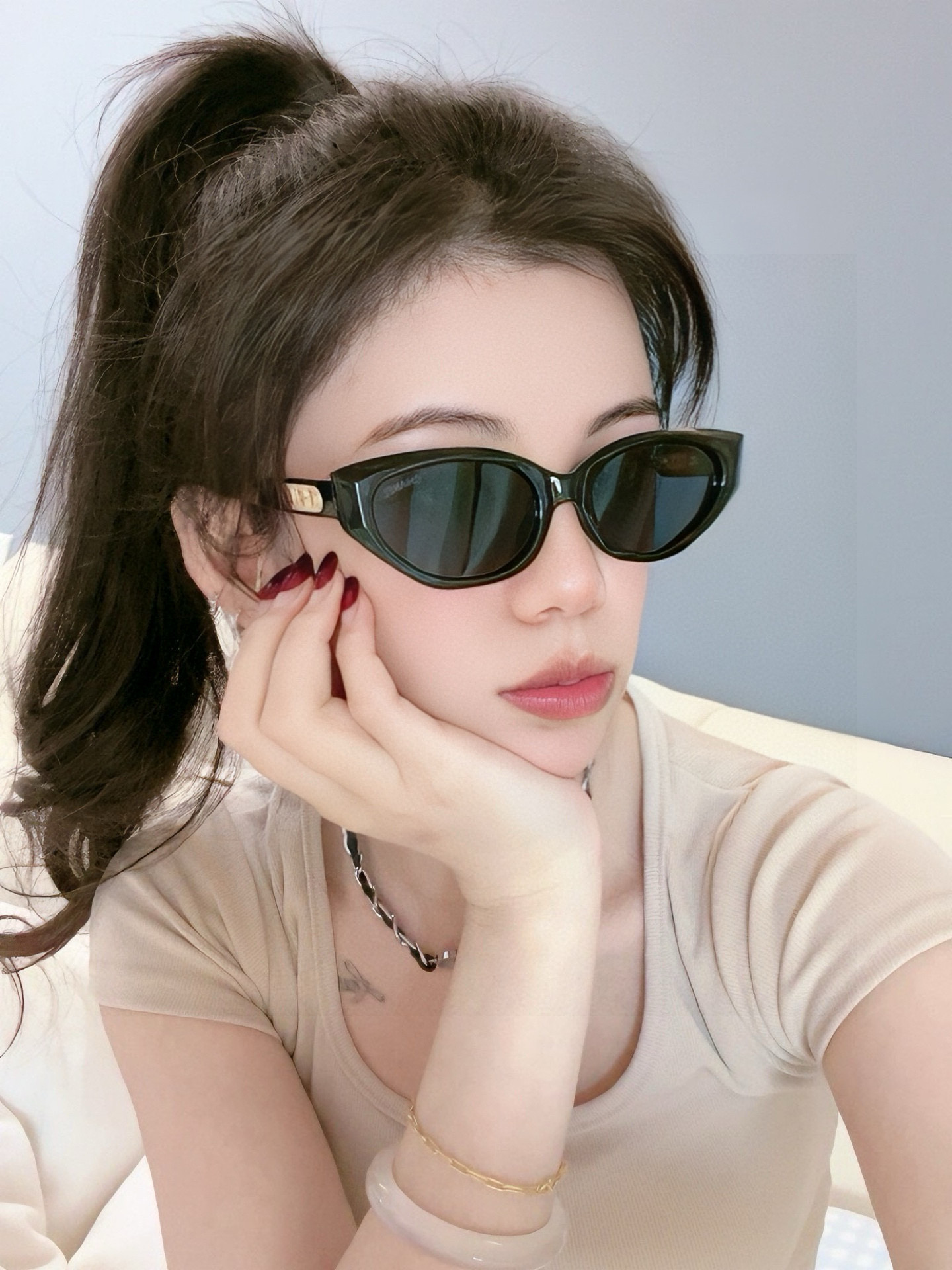 [홍콩명품.CHANEL] 샤넬 25SS 로고 연예인 여자 남자 선글라스 CH015 SG1-A 홍콩명품쇼핑몰,쇼핑몰,해외직구,구매대행