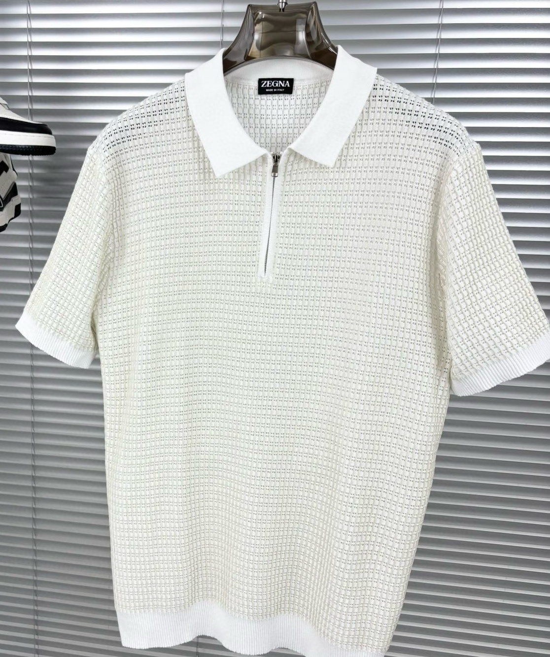 [홍콩명품.ZEGNA] 제냐 2025 남성용 울+잠사 니트반팔티 ZN576 PD  홍콩명품의류,구매대행,온라인명품