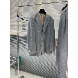[홍콩명품.BRUNELLO CUCINELLI]브루넬로 쿠치넬리 2025 남성용  잠사+ 린넨 수트자켓  세트 BL11251 HD 홍콩명품의류,구매대행,온라인명품