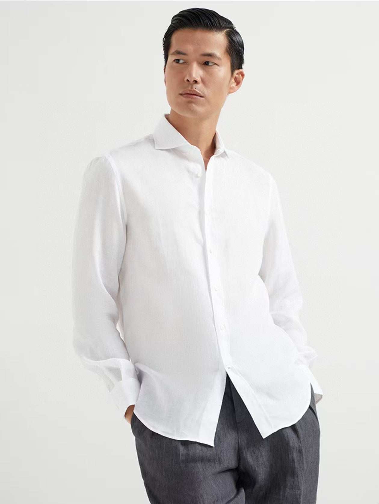 [홍콩명품.BRUNELLO CUCINELLI]브루넬로 쿠치넬리 2025 남성용 린넨셔츠 BL1233 YB 홍콩명품의류,구매대행,온라인명품