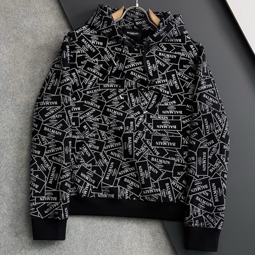 [홍콩명품.BALMAIN] 발망 2025 남성용 후드티 BM029 YB 홍콩명품의류,구매대행,온라인명품