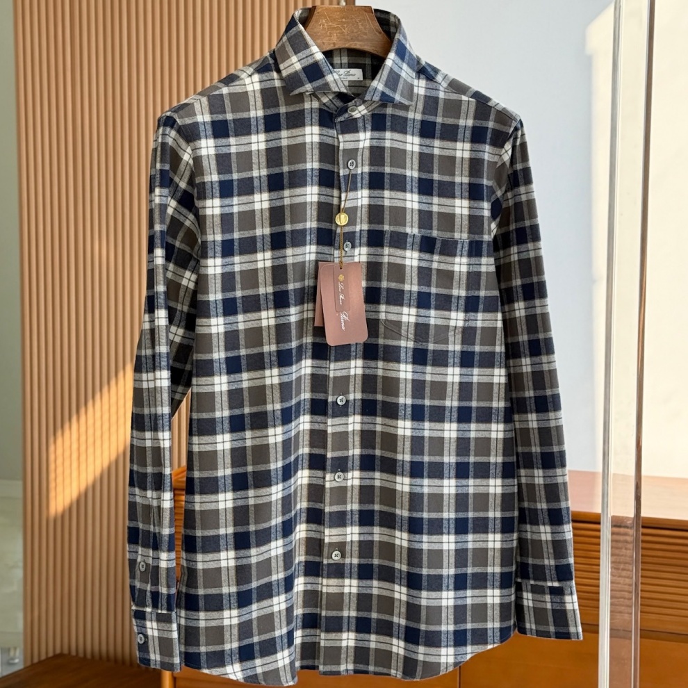 [홍콩명품.Loro Piana] 로로피아나 2025 울혼방셔츠 LP591 YB 홍콩명품의류,구매대행,온라인명품
