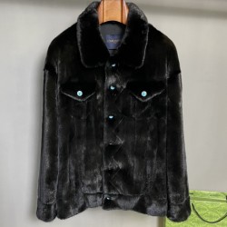 [홍콩명품.LOUIS VUITTON] 루이비통 2025 남성 밍크퍼 트러커 재킷 블랙 LV2177 홍콩명품의류,구매대행,온라인명품