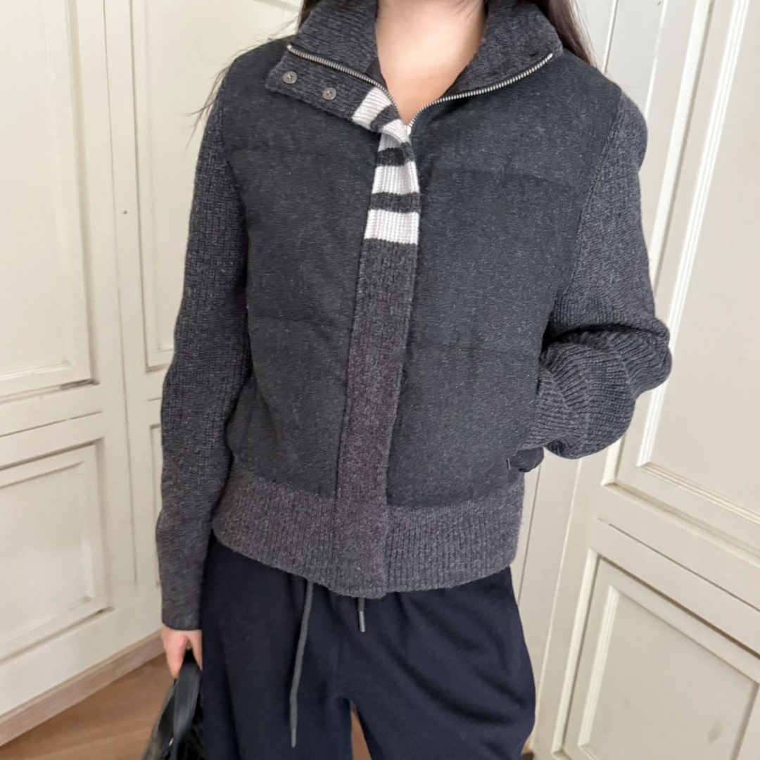 [홍콩명품.THOM BROWNE ] 톰 브라운  2025 여성 울+구스다운 패딩 WA5965 JS 홍콩명품의류,구매대행,온라인명품