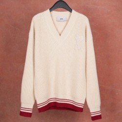 [홍콩명품.AMI] 아미 2025 남성용 울 풀오버 AM033 YB 홍콩명품의류,구매대행,온라인명품