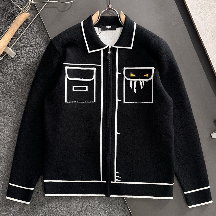 [홍콩명품,FENDI] 펜디 2025 남성용 니트자켓 FD653 PD 홍콩명품의류,구매대행,온라인명품
