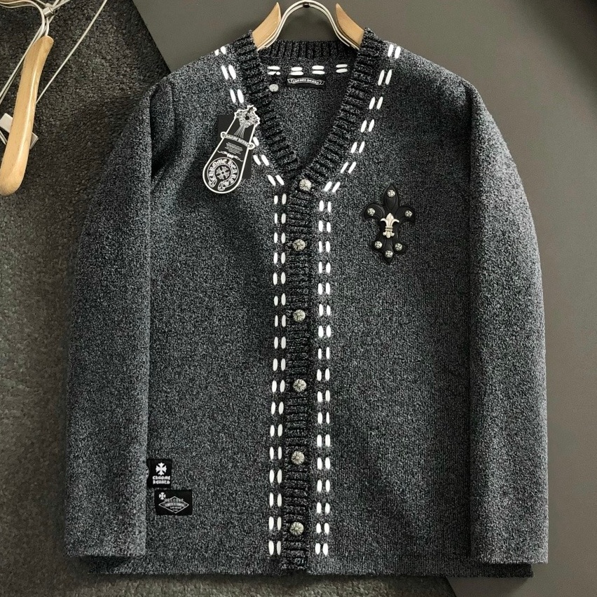 [홍콩명품.CHROME HEARTS] 크롬하츠 2025 남성용 니트 가디건 GC428 YB 홍콩명품의류,구매대행,온라인명품