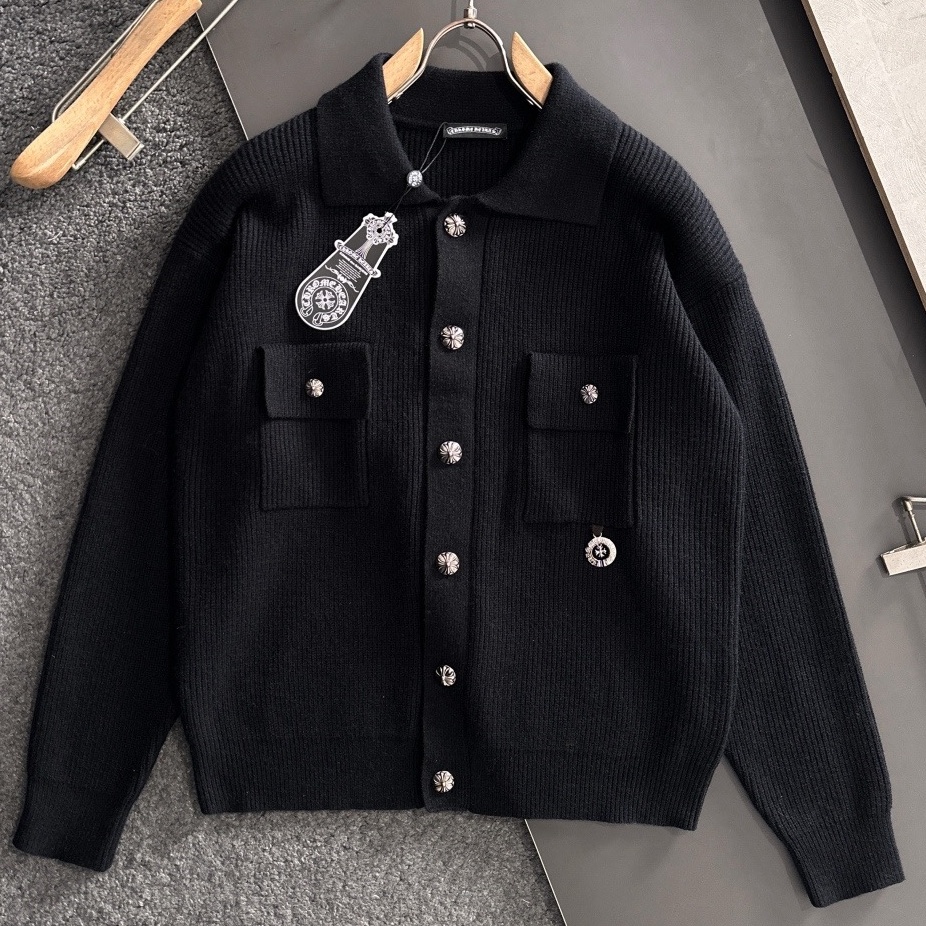 [홍콩명품.CHROME HEARTS] 크롬하츠 2025 남성용 울 가디건 GC433 YB 홍콩명품의류,구매대행,온라인명품
