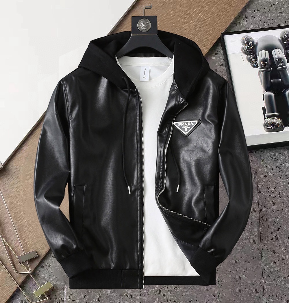 [홍콩명품.PRADA] 프라다 2026 남성용 PU가죽 자켓 PD1739 ZW 홍콩명품의류,구매대행,온라인명품