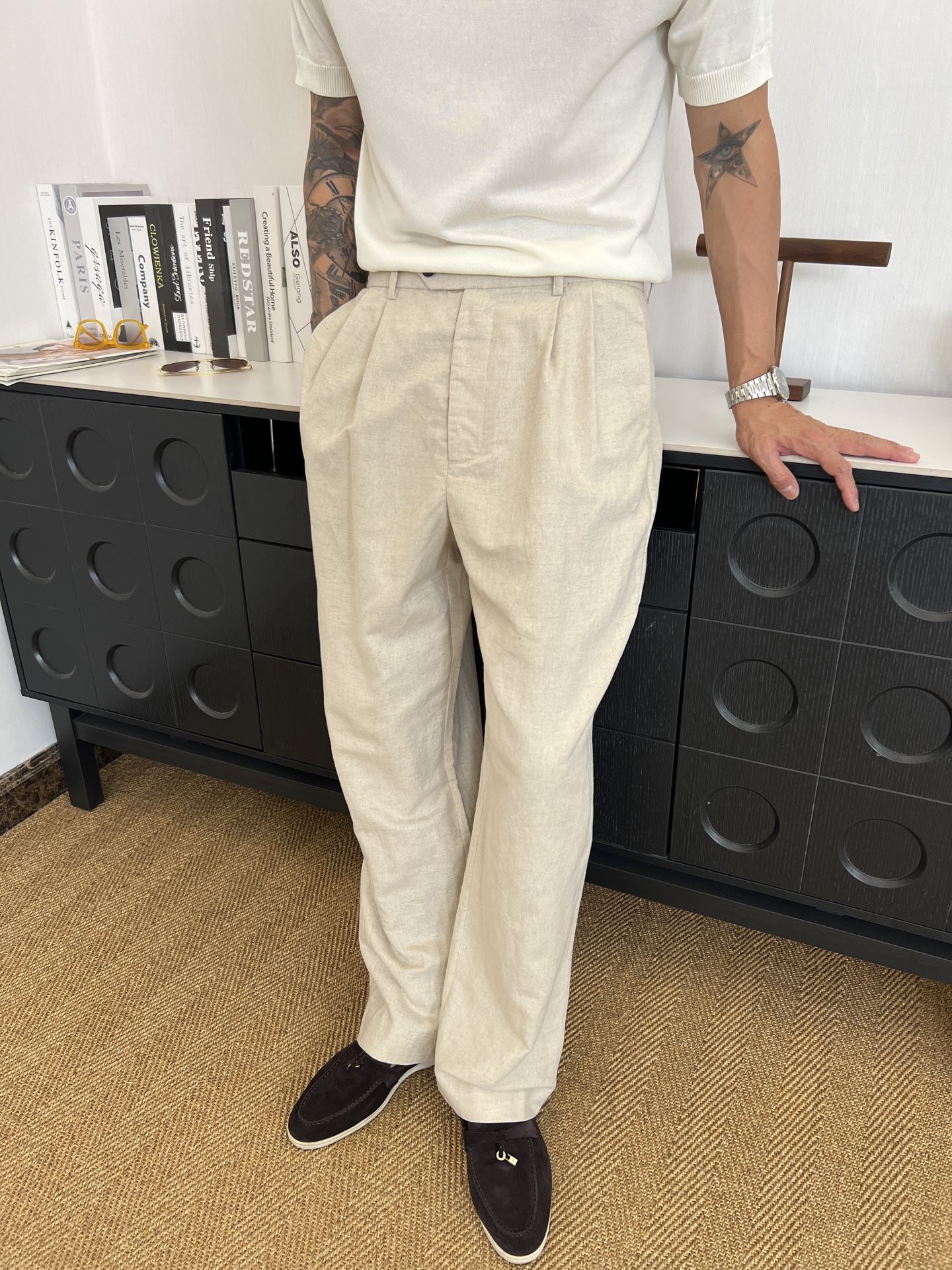 [홍콩명품.loro piana] 로로피아나 2026 남성용 린넨바지 LP989 HD 홍콩명품의류,구매대행,온라인명품