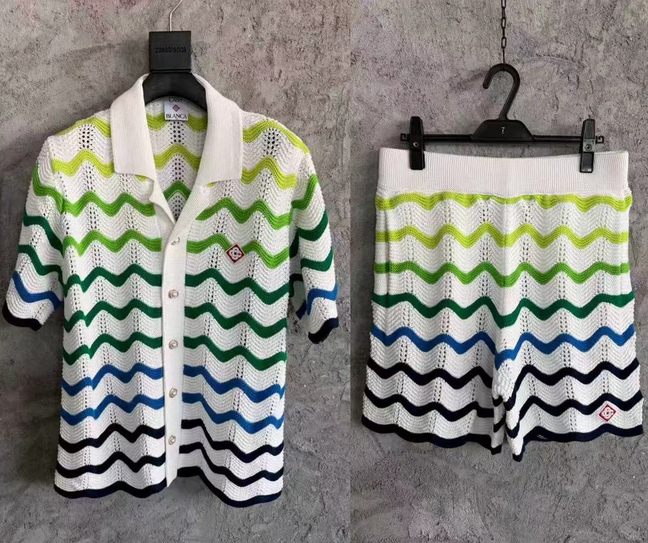 [홍콩명품.CASABLANCA] 카사블랑카 2026 남성용 니트반팔세트 GT464 HD 홍콩명품의류,구매대행,온라인명품