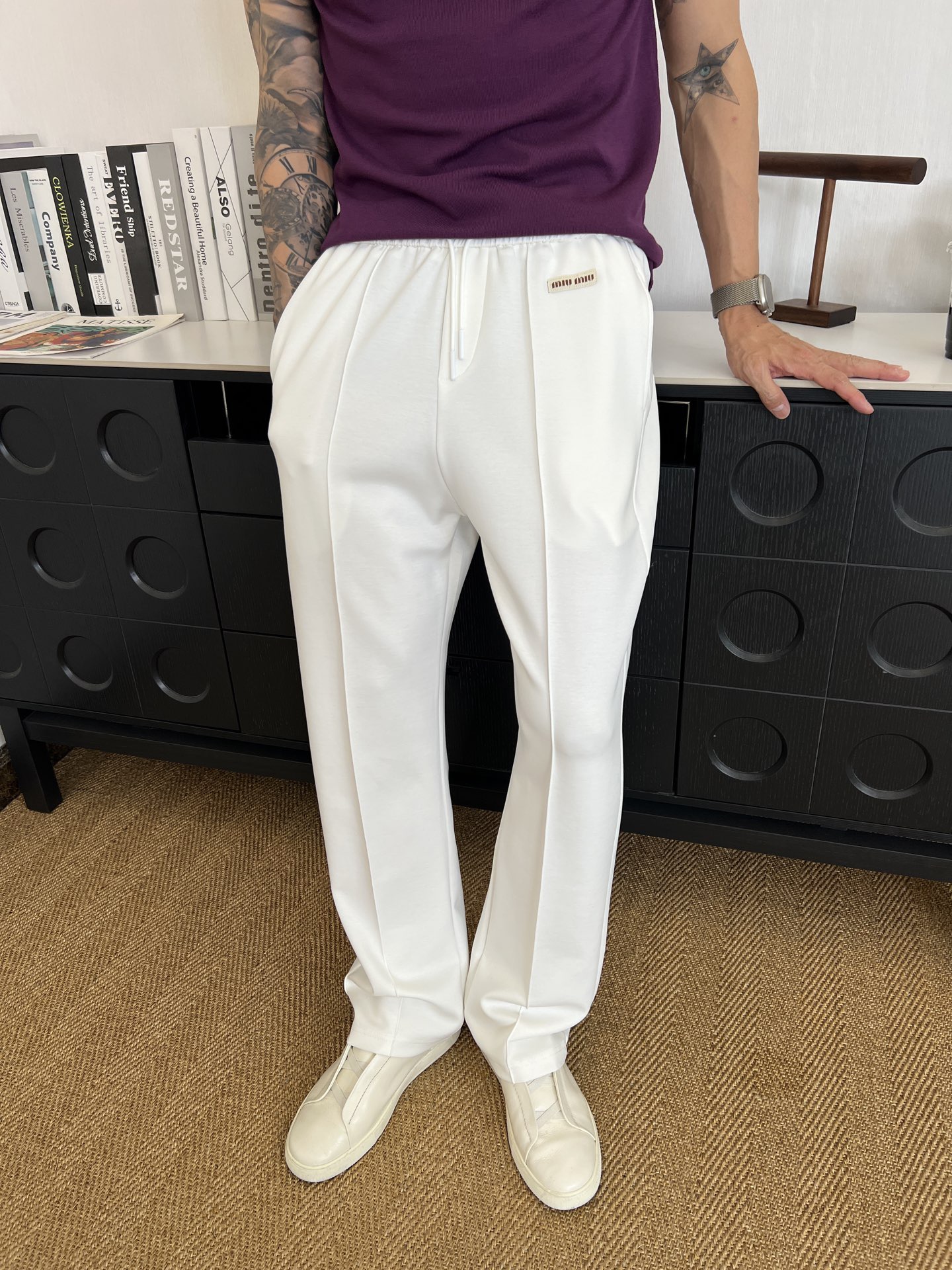 [홍콩명품,MIU MIU] 미우미우 26SS 로고 추리닝바지 MM091 HD 홍콩명품의류,구매대행,온라인명품