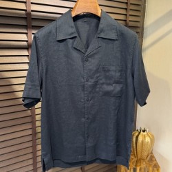 [홍콩명품.loro piana]로로피아나 2026 남성용 린넨반팔셔츠 LP1120 HD 홍콩명품의류,구매대행,온라인명품