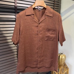 [홍콩명품.loro piana]로로피아나 2026 남성용 린넨반팔셔츠 LP1121 HD 홍콩명품의류,구매대행,온라인명품