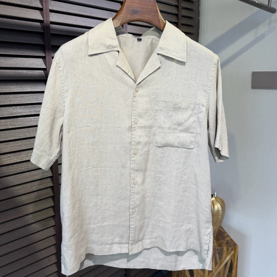 [홍콩명품.loro piana]로로피아나 2026 남성용 린넨반팔셔츠 LP1122 HD 홍콩명품의류,구매대행,온라인명품