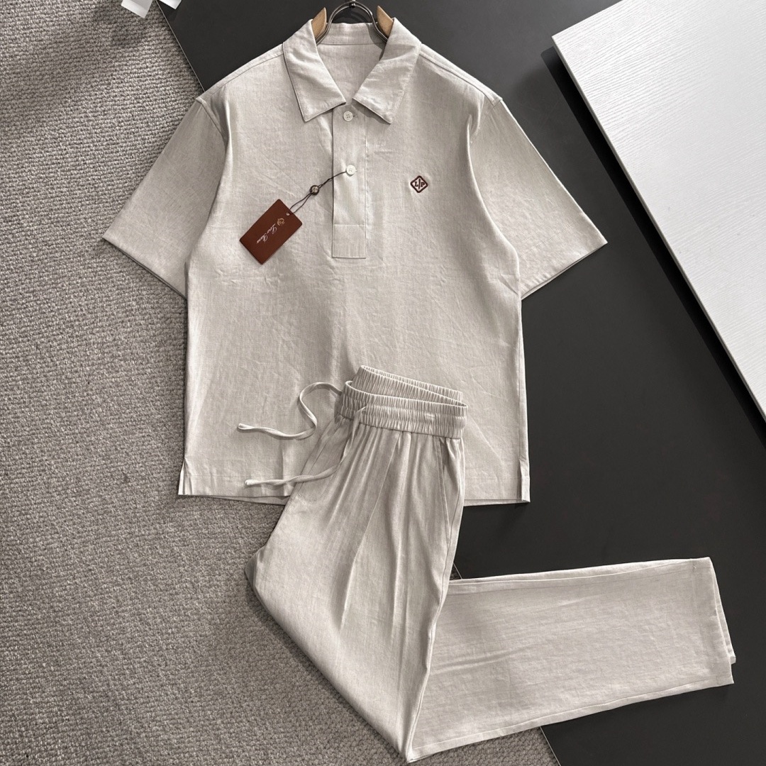 [홍콩명품.loro piana]로로피아나 2026 남성용 반팔셔츠 세트 LP1149 HD 홍콩명품의류,구매대행,온라인명품