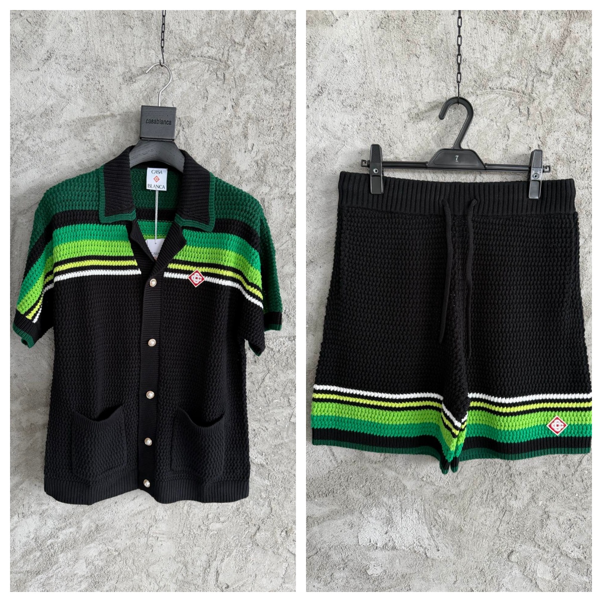 [홍콩명품.CASABLANCA] 카사블랑카 2026 남성용 니트반팔세트 GT495 HD 홍콩명품의류,구매대행,온라인명품