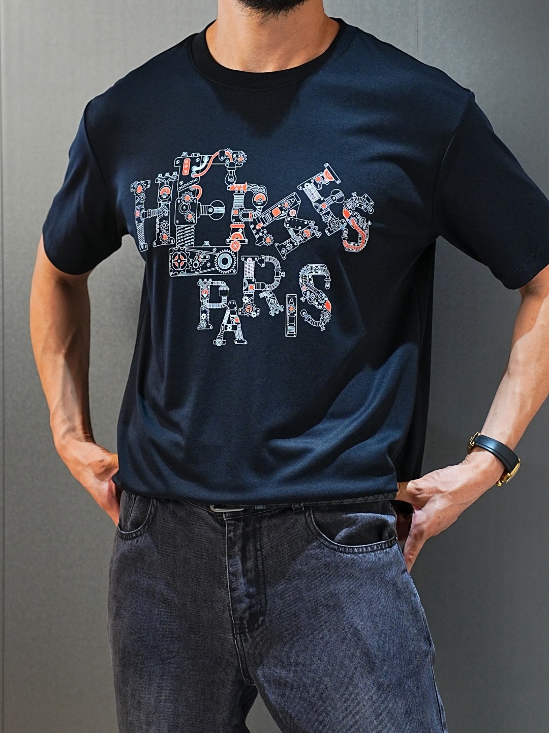 [홍콩명품.HERMES] 에르메스 2026 남성용 반팔 HM520 YB 홍콩명품의류,구매대행,온라인명품