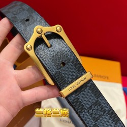 [홍콩명품.LOUIS VUITTON] 루이비통 2026 남성용 가죽벨트 3.5CM  LV005