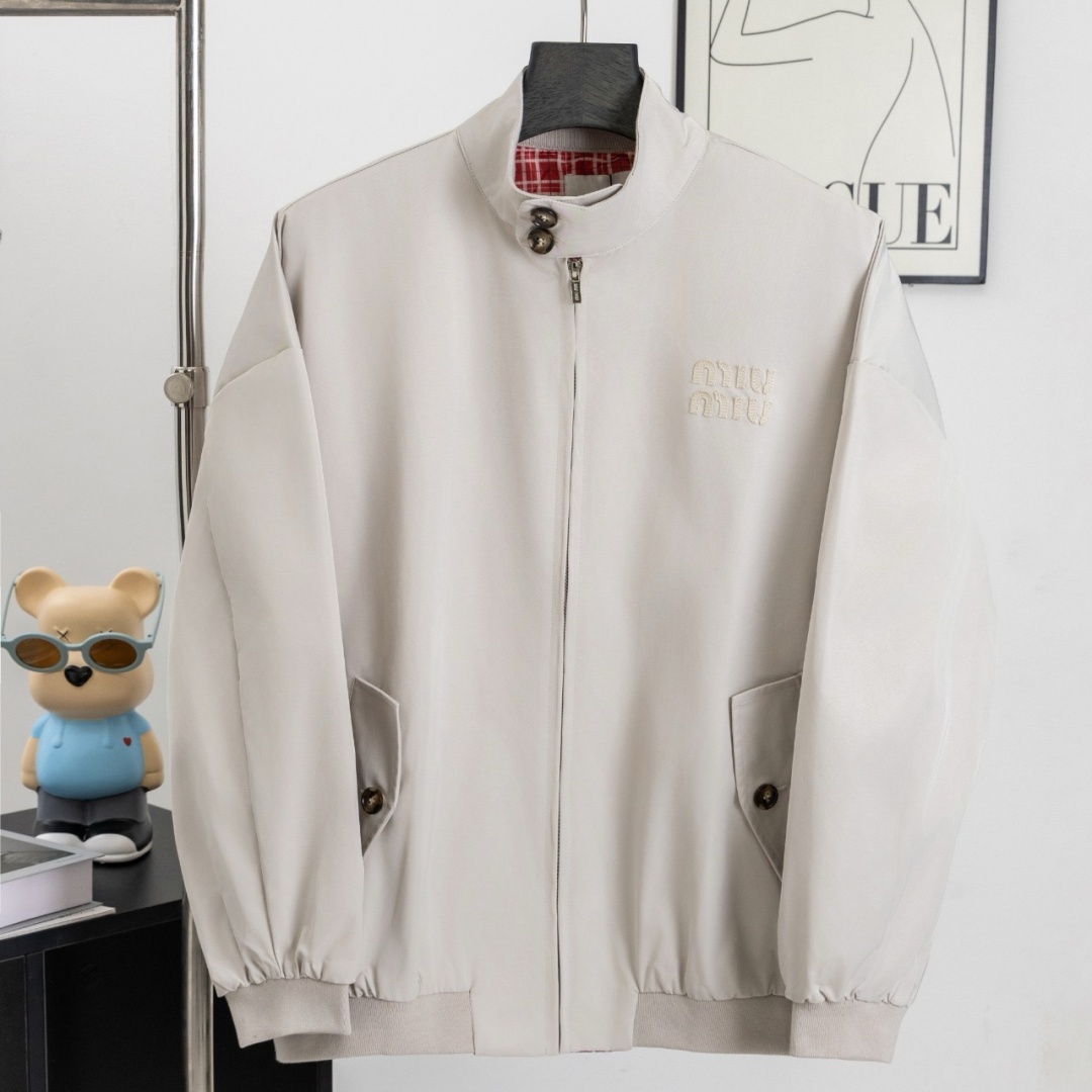 [홍콩명품,MIU MIU] 미우미우 26SS 로고 자켓 MM126 PD, 홍콩명품의류,구매대행,온라인명품